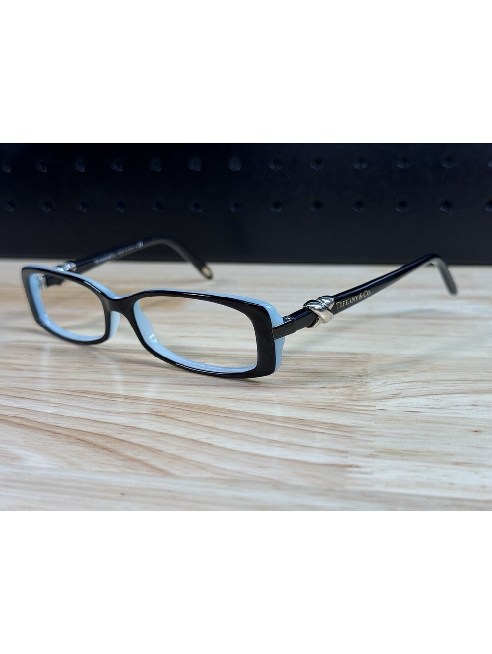 Tiffany & Co TF2016 8055 Black/Turquoise Rectangular Eyeglasses Frames 53-15-135